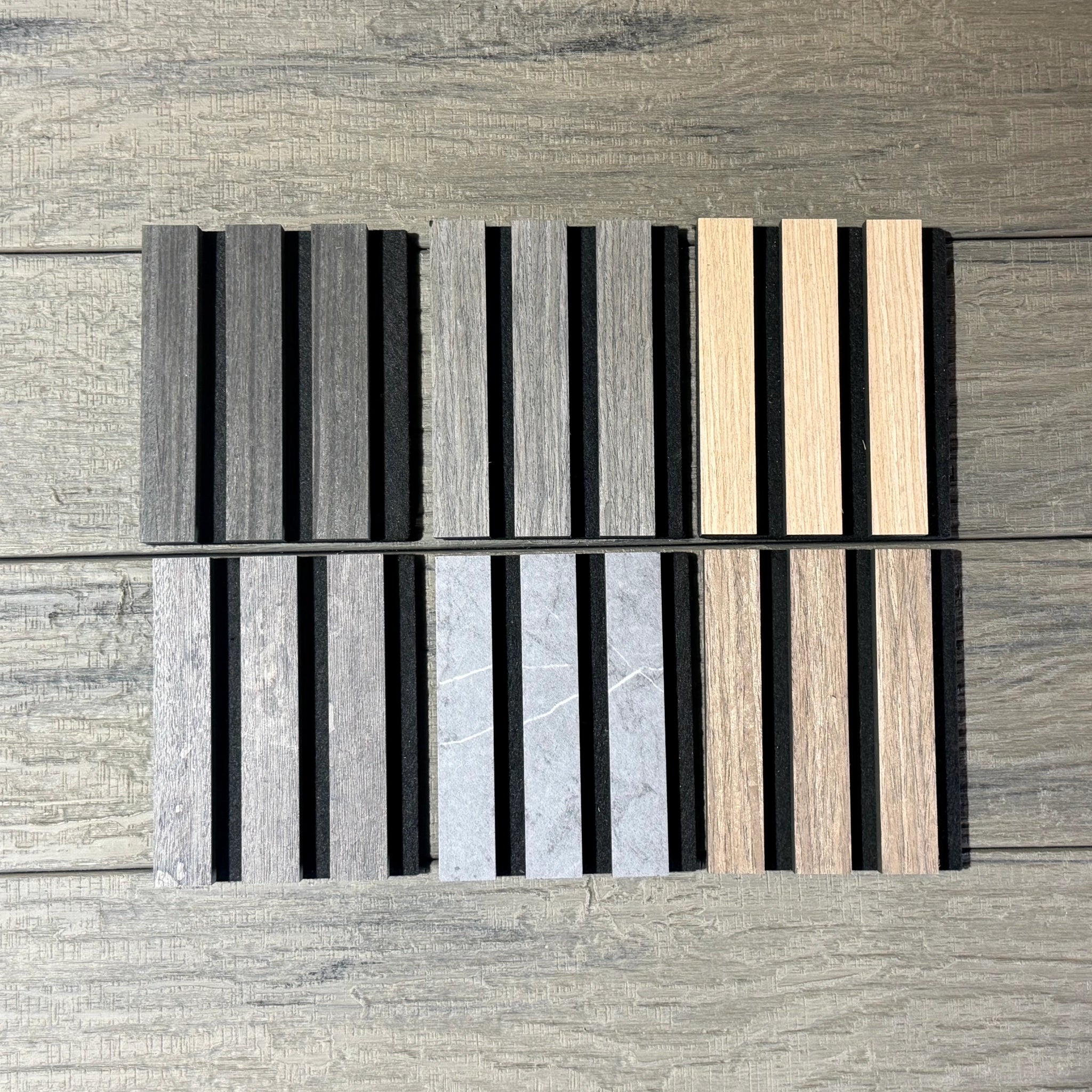 Acoustic Wall Panel Samples NW Composite Decking