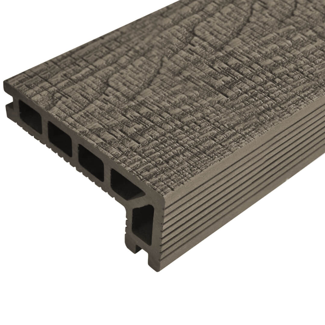 Antique Ash Composite Decking Step Edge 3660mm
