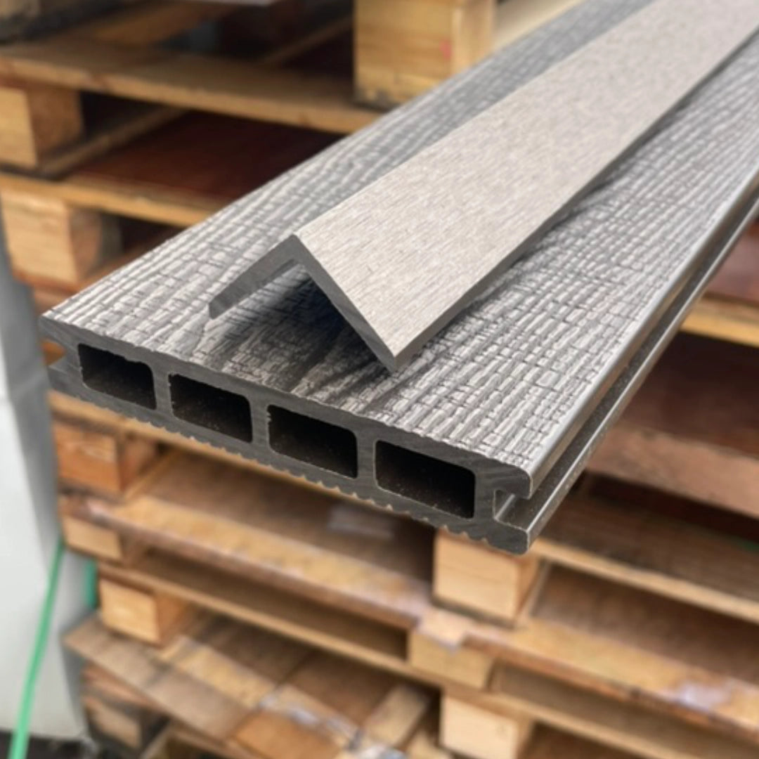 Antique Ash Composite Decking Trim On Board