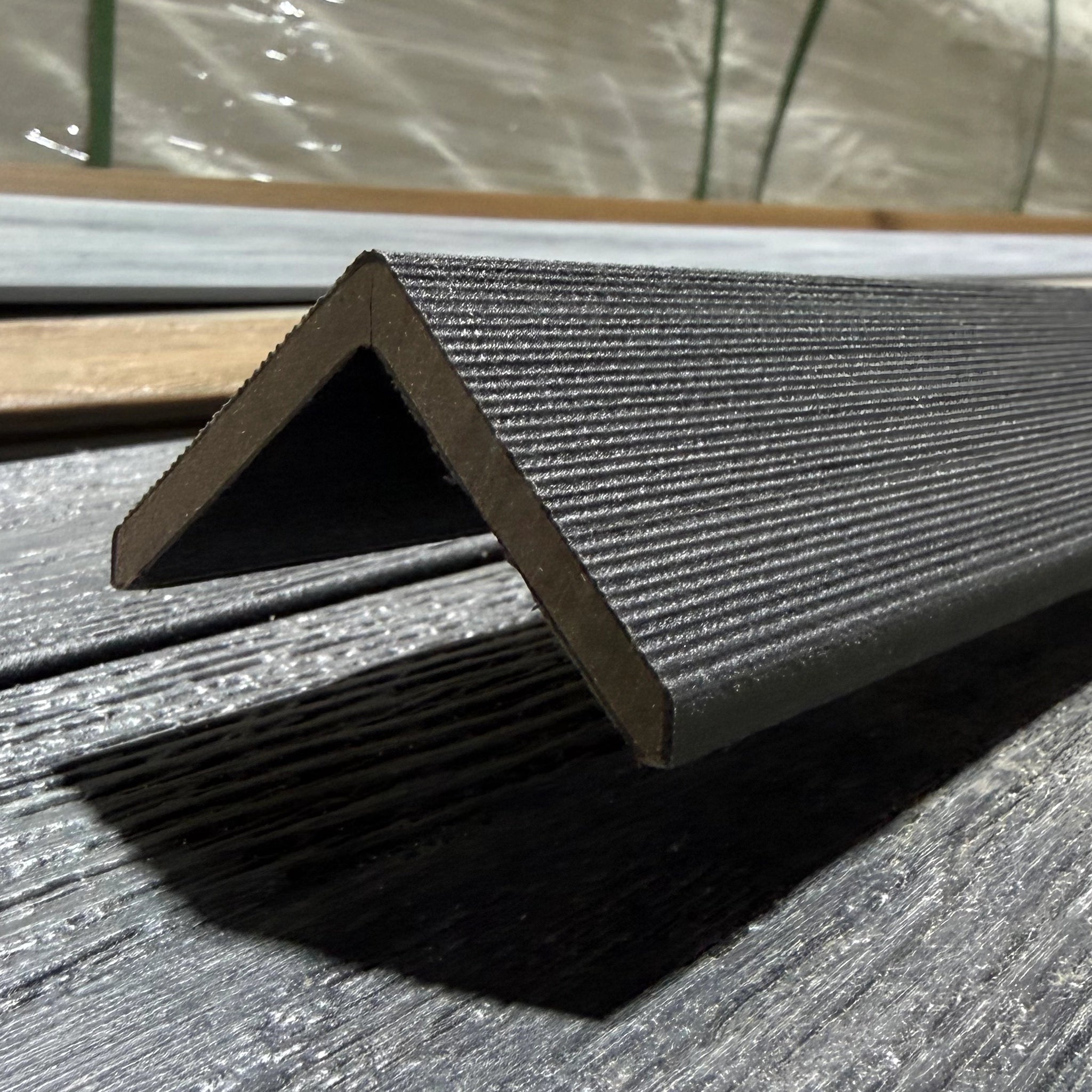 charcoal premium dual capped composite trim