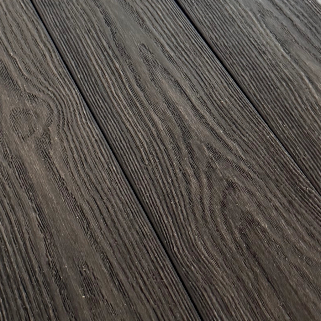 Charcoal  Premium Dual-Capped Composite Decking Board close up