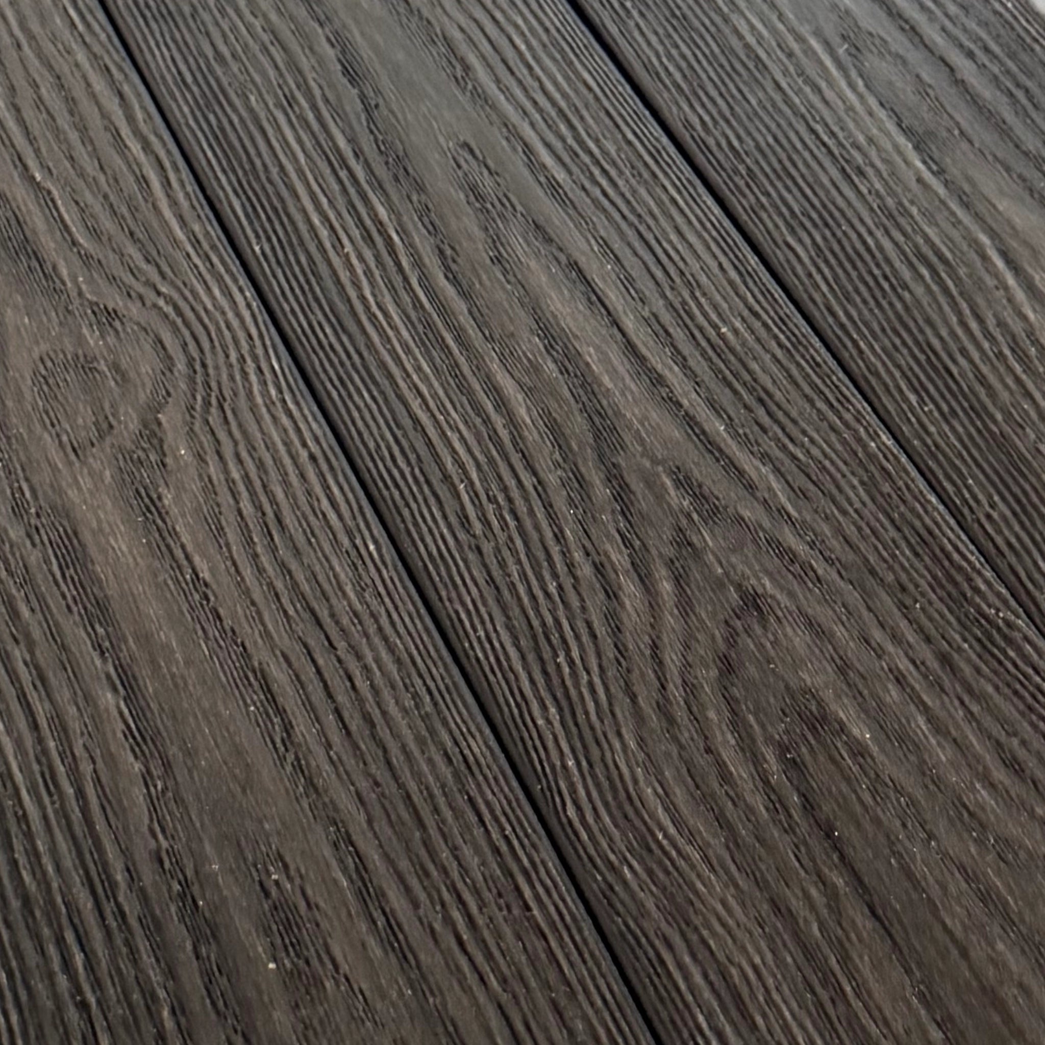 Charcoal  Premium Dual-Capped Composite Decking Board close up