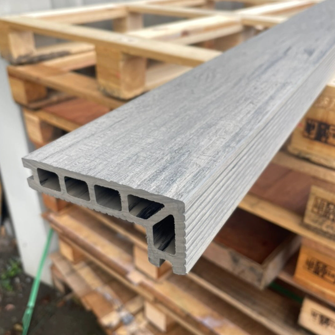 Grey Driftwood Composite Decking Step Edge 3660mm