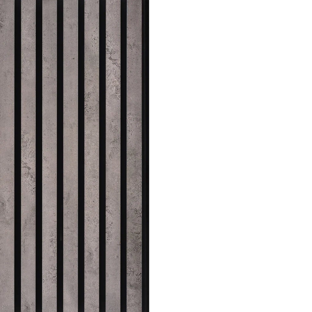 concrete grey acoustic wall panel close up on white background