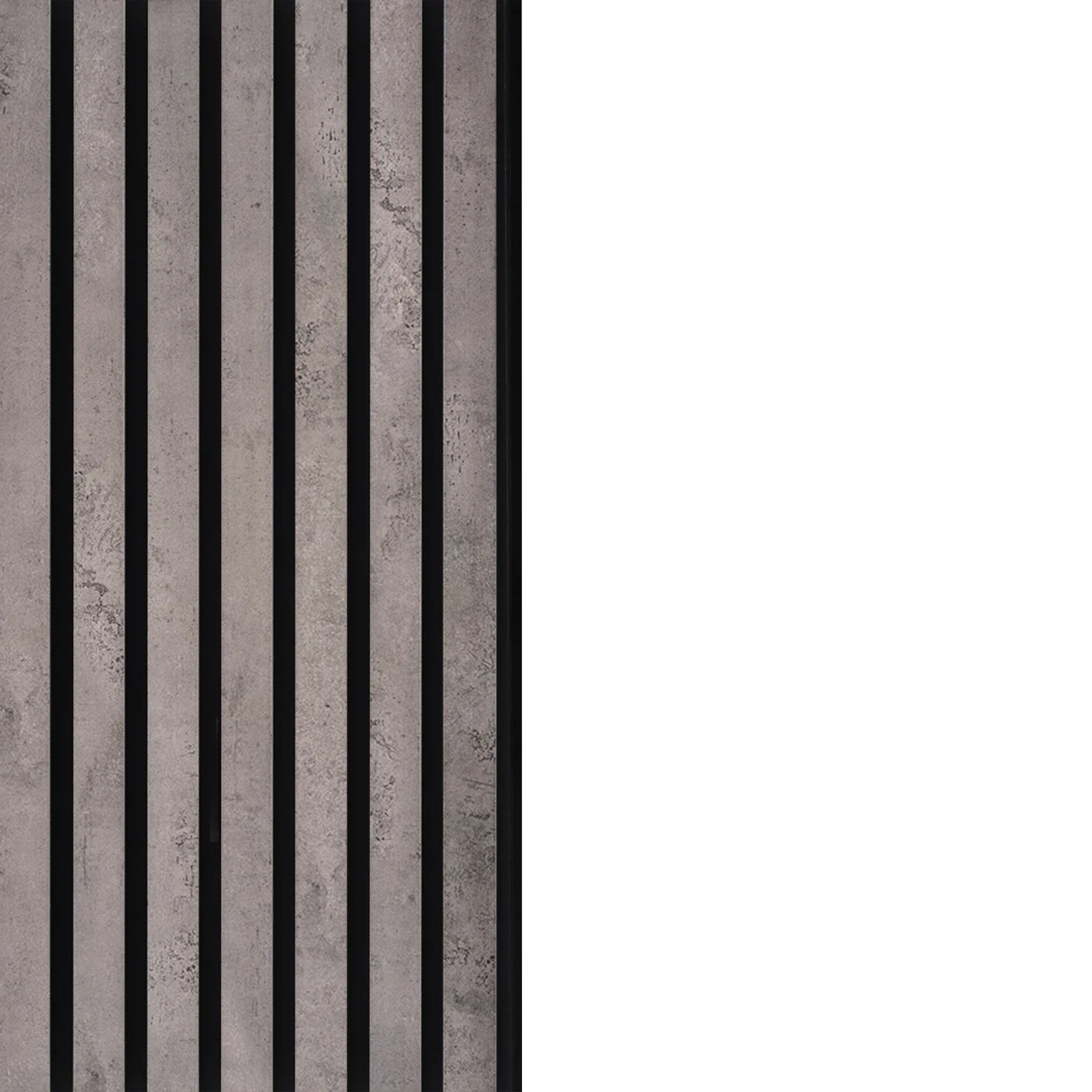 concrete grey acoustic wall panel close up on white background