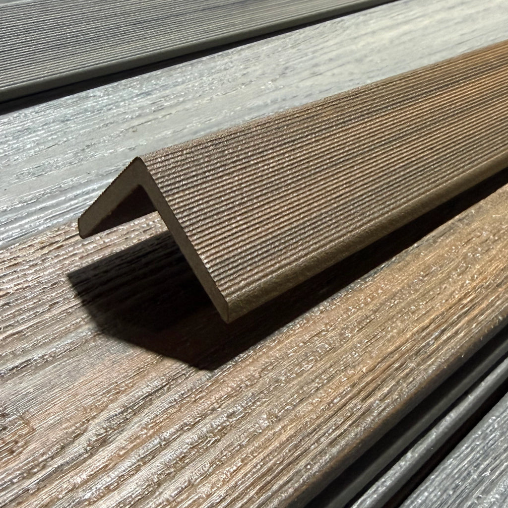 elm premium dual capped composite trim close up