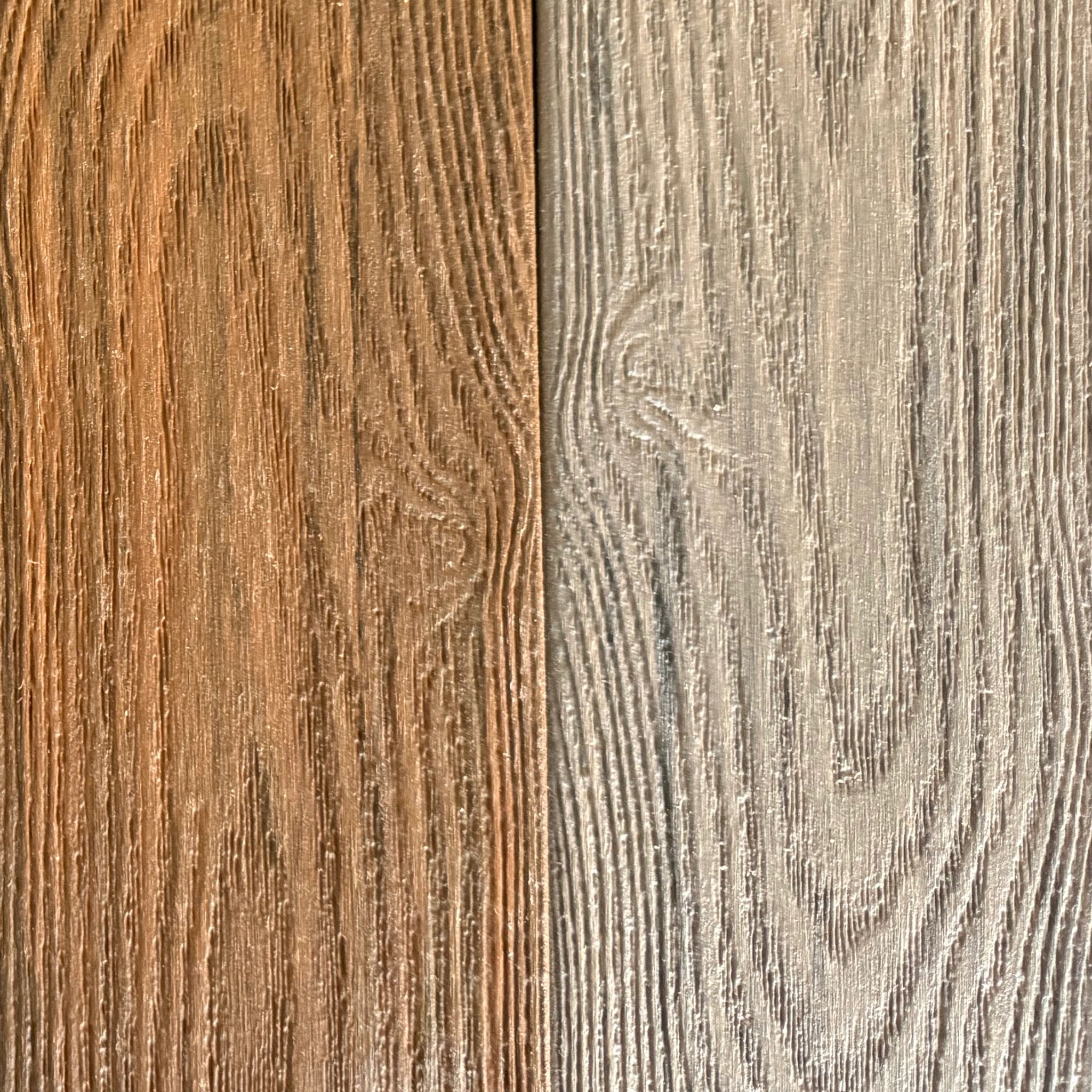premium Dual-Capped Composite Decking Board – Elm / Jade side by side