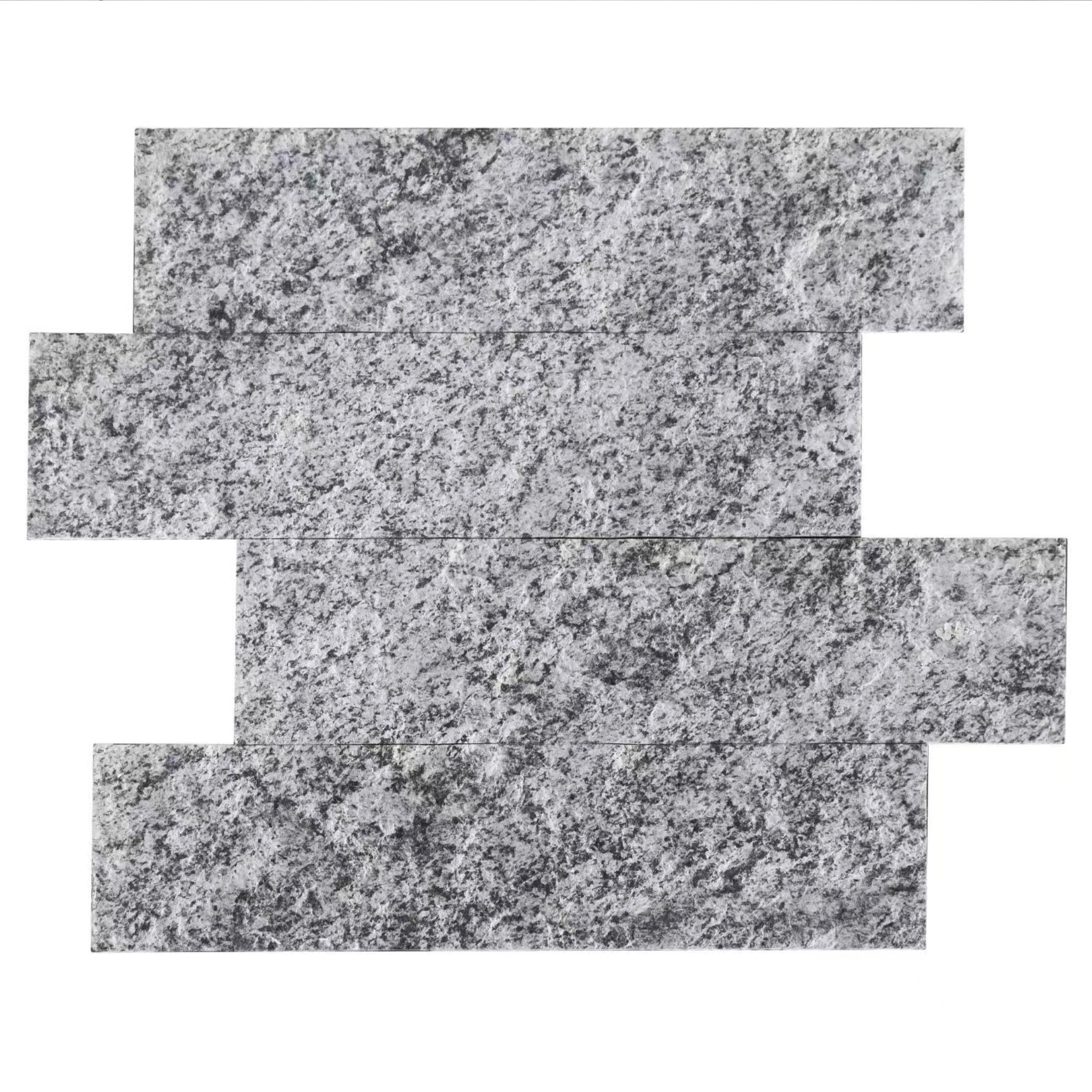 Flexistone Grey Rough Granite Peel & Stick Stone Panels 1.08m²