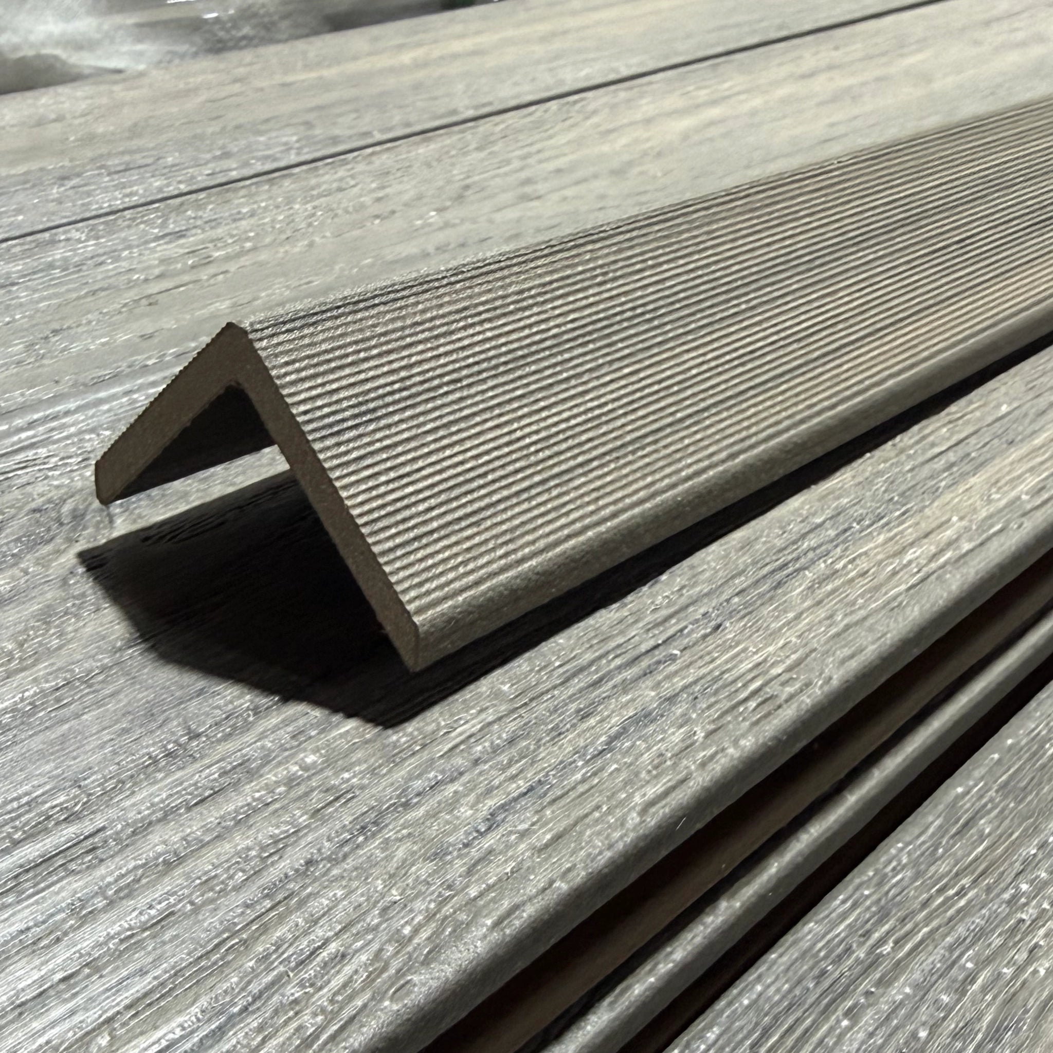 jade premium dual capped composite trim close up