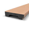 natural oak aqua slat edge trim close up