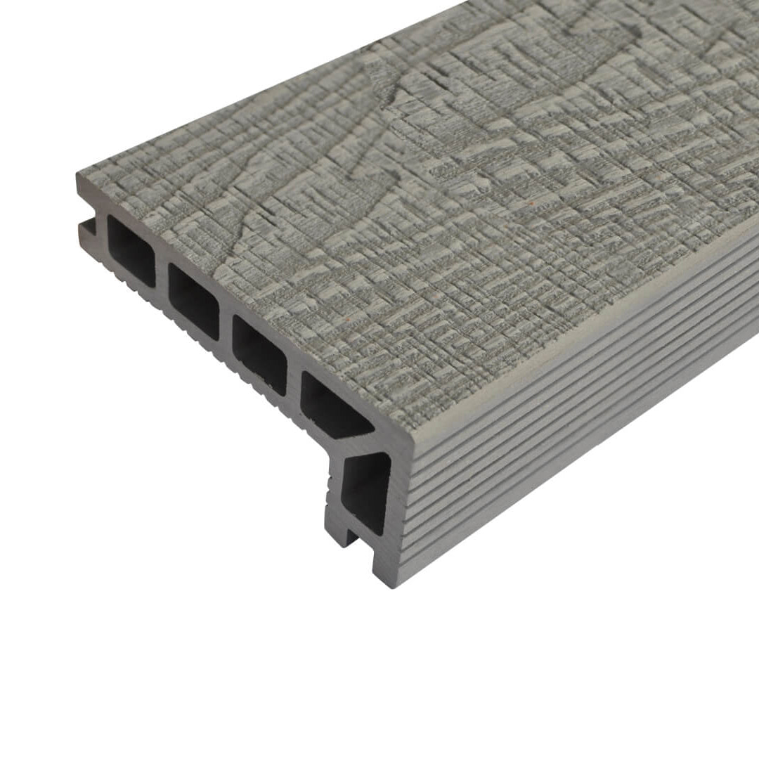 Salt Lake Silver Composite Decking Step Edge 3660mm