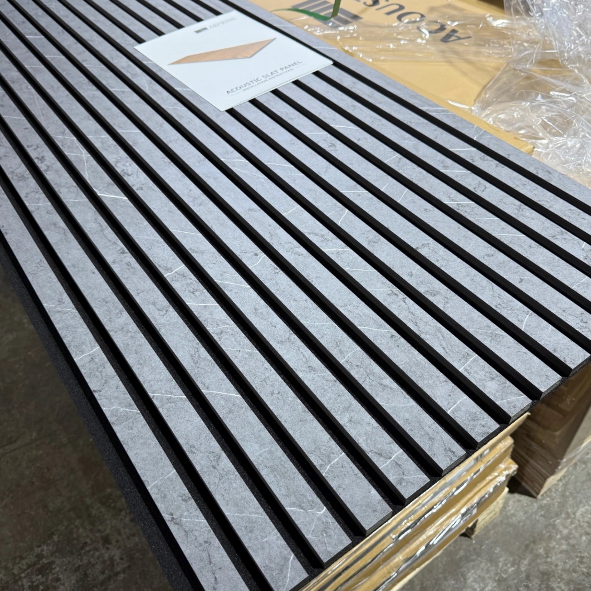 Stone Grey Acoustic Wall Panel 2400x600mm