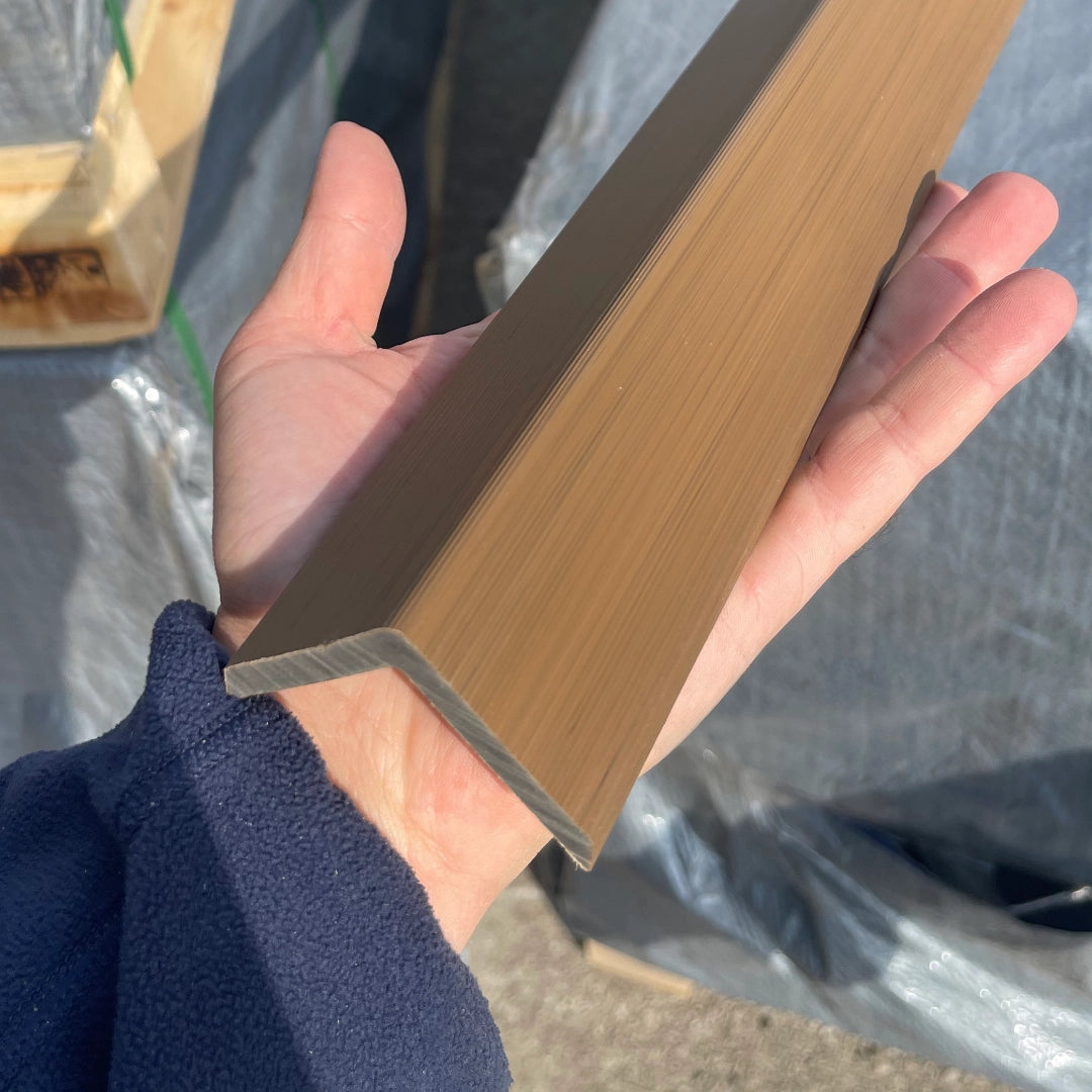Teak Co-Extrusion Cladding Trim Held