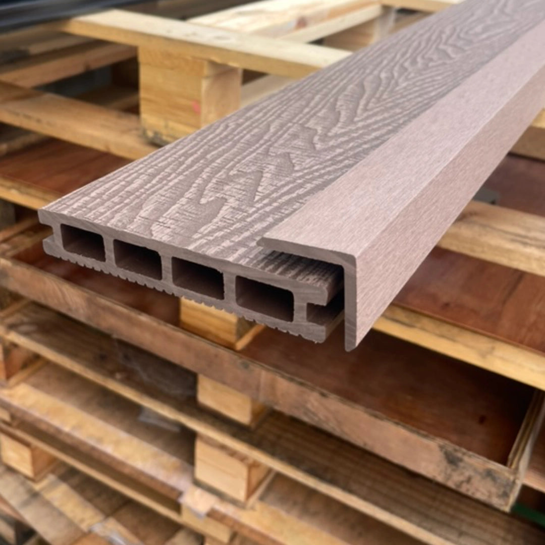 Wild Brown Composite Decking Trim On board on pallets