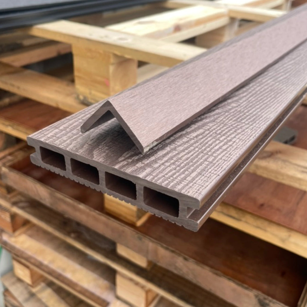 Wild Brown Composite Decking Trim On Board On Pallets