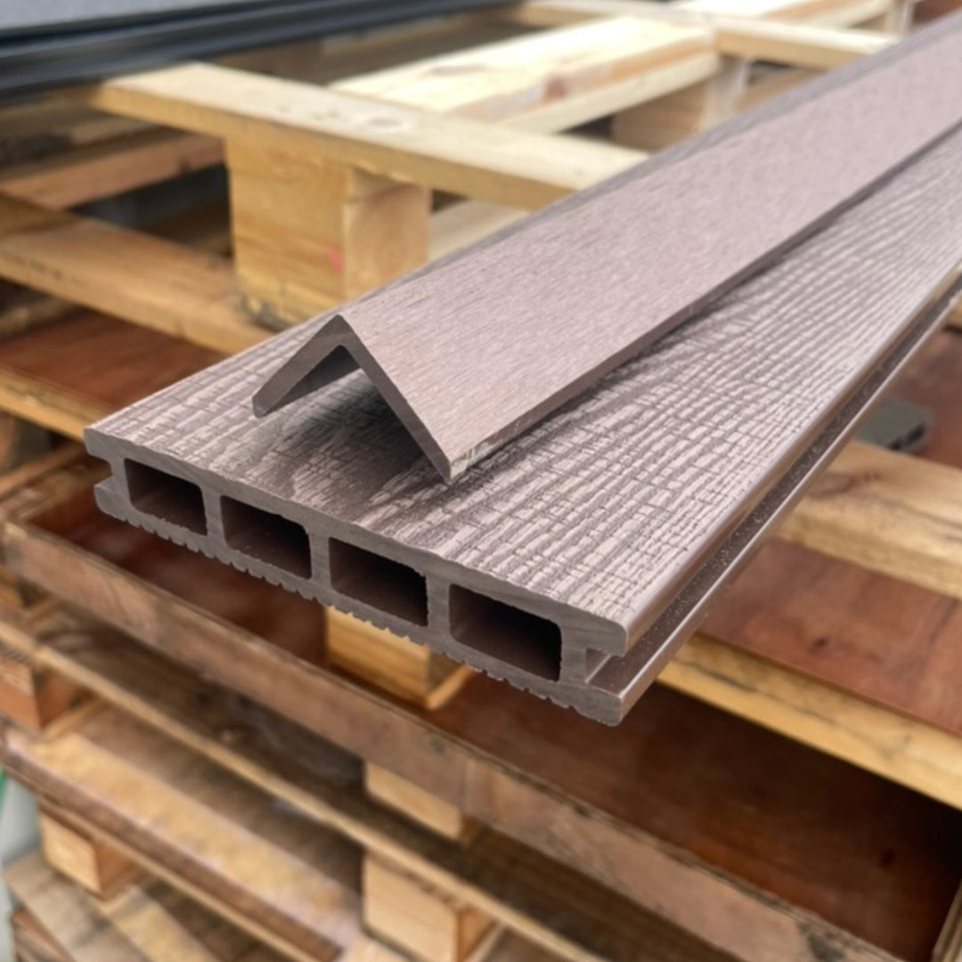 Wild Brown Composite Decking Trim On Board On Pallets