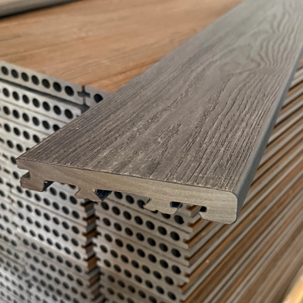 Charcoal Premium Dual-Capped Composite Bullnose Edge Board 3660mm