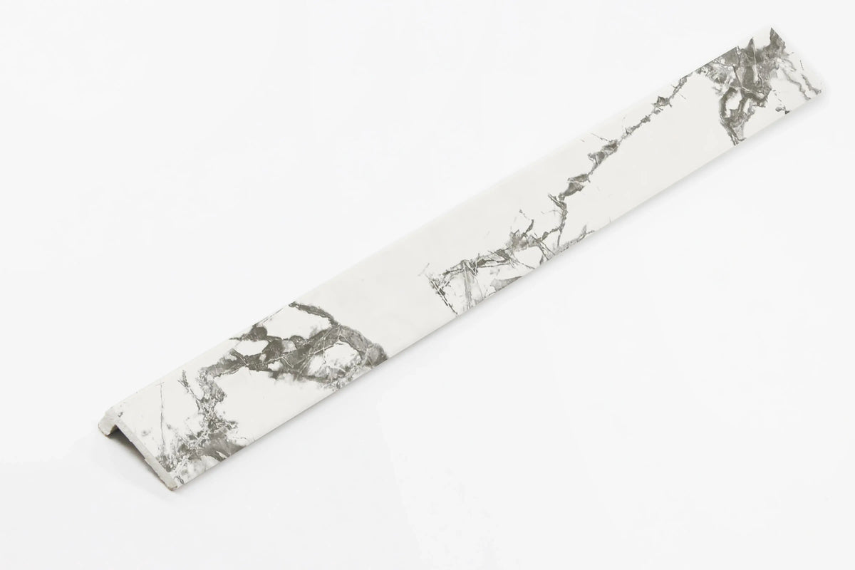 marble white spc panel end trim render